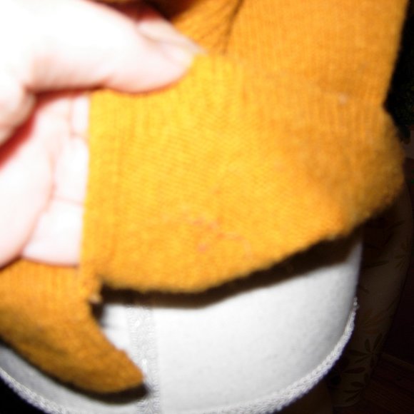 Madewell Yellow Tier Bell Sleeve Pullover Sweater Wool Blend XS - Picture 9 of 11